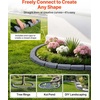 image:imageVEVOR No Dig Garden Edging Border Faux Wood Landscape Edging Flexible Plastic Lawn Edging for Tree Flower Bed Pathway Yard 4 Pack 10 Blocks 4114L x 374 W x 748H 32 Spikes Included BeigeSandstone Gray