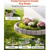 image:imageVEVOR No Dig Garden Edging Border Faux Wood Landscape Edging Flexible Plastic Lawn Edging for Tree Flower Bed Pathway Yard 4 Pack 10 Blocks 4114L x 374 W x 748H 32 Spikes Included BeigeBeige