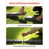 image:imageVEVOR No Dig Garden Edging Border Faux Wood Landscape Edging Flexible Plastic Lawn Edging for Tree Flower Bed Pathway Yard 4 Pack 10 Blocks 4114L x 374 W x 748H 32 Spikes Included BeigeSandstone Gray