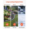 image:imageVEVOR No Dig Garden Edging Border Faux Wood Landscape Edging Flexible Plastic Lawn Edging for Tree Flower Bed Pathway Yard 4 Pack 10 Blocks 4114L x 374 W x 748H 32 Spikes Included BeigeSandstone Gray