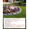 image:imageVEVOR No Dig Garden Edging Border Faux Wood Landscape Edging Flexible Plastic Lawn Edging for Tree Flower Bed Pathway Yard 4 Pack 10 Blocks 4114L x 374 W x 748H 32 Spikes Included BeigeSandstone Gray
