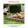 image:imageVEVOR No Dig Garden Edging Border Faux Wood Landscape Edging Flexible Plastic Lawn Edging for Tree Flower Bed Pathway Yard 4 Pack 10 Blocks 4114L x 374 W x 748H 32 Spikes Included BeigeBeige
