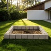 image:imageVEVOR No Dig Garden Edging Border Faux Wood Landscape Edging Flexible Plastic Lawn Edging for Tree Flower Bed Pathway Yard 4 Pack 10 Blocks 4114L x 374 W x 748H 32 Spikes Included BeigeBeige