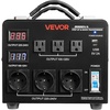 image:imageVEVOR Voltage Auto Converter Transformer 6000VA Heavy Duty Step UpDown Power Transformer 110V to 220V and 220V to 110V with 3 US Outlets 3 EU Outlets LCD Display Circuit Breaker Protection3000WAuto