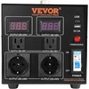 image:imageVEVOR Voltage Auto Converter Transformer 6000VA Heavy Duty Step UpDown Power Transformer 110V to 220V and 220V to 110V with 3 US Outlets 3 EU Outlets LCD Display Circuit Breaker Protection2000W