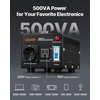 image:imageVEVOR Voltage Auto Converter Transformer 6000VA Heavy Duty Step UpDown Power Transformer 110V to 220V and 220V to 110V with 3 US Outlets 3 EU Outlets LCD Display Circuit Breaker Protection500W