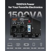 image:imageVEVOR Voltage Auto Converter Transformer 6000VA Heavy Duty Step UpDown Power Transformer 110V to 220V and 220V to 110V with 3 US Outlets 3 EU Outlets LCD Display Circuit Breaker Protection1500W