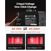 image:imageVEVOR Voltage Auto Converter Transformer 6000VA Heavy Duty Step UpDown Power Transformer 110V to 220V and 220V to 110V with 3 US Outlets 3 EU Outlets LCD Display Circuit Breaker Protection1500W