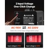 image:imageVEVOR Voltage Auto Converter Transformer 6000VA Heavy Duty Step UpDown Power Transformer 110V to 220V and 220V to 110V with 3 US Outlets 3 EU Outlets LCD Display Circuit Breaker Protection1000W