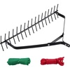 image:imageVEVOR 32 in Aquatic Weed Rake 63 in Double Sided Lake Weed Rake Lightweight Pond Weeds Cutter with 30ft Rope No Assembly Required Muck Lilypad Clearing Tool for Pond Lake Rivulet32in