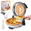 image:imageVEVOR Commercial Pizza Oven Countertop 14 Single Deck Layer 110V 1300W Stainless Steel Electric Pizza Oven with Stone and Shelf Multipurpose Indoor Pizza Maker for Restaurant Home Pretzels BakedWhite