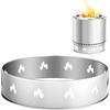 image:imageVEVOR Fire Pit Stand for Solo Stove Bonfire195 Inch Smokeless Fire Pit RingStainless Steel Fireplace Stove Support Frame Accessory Portable Outdoor Camping Holder Tools for Fireplace195 Inch