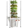 image:imageVEVOR Hydroponic Tower 50 Pods 10 Tiers Hydroponics Growing System Kit with App Control amp Casters Vertical Home Garden with 20L Water Tank amp Pump Planter for Indoor Herbs Fruits and VegetablesPro6 Tiers30 PodsWith Grow Light