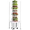 image:imageVEVOR Hydroponic Tower 50 Pods 10 Tiers Hydroponics Growing System Kit with App Control amp Casters Vertical Home Garden with 20L Water Tank amp Pump Planter for Indoor Herbs Fruits and VegetablesPro9 Tiers45 PodsWith Grow Light