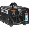 image:imageVEVOR Voltage Auto Converter Transformer 6000VA Heavy Duty Step UpDown Power Transformer 110V to 220V and 220V to 110V with 3 US Outlets 3 EU Outlets LCD Display Circuit Breaker Protection1000W