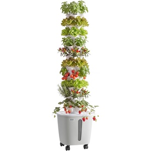 image:imageVEVOR Hydroponic Tower 50 Pods 10 Tiers Hydroponics Growing System Kit with App Control amp Casters Vertical Home Garden with 20L Water Tank amp Pump Planter for Indoor Herbs Fruits and VegetablesPro10 Tiers50 PodsNo Grow Light