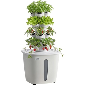 image:imageVEVOR Hydroponic Tower 50 Pods 10 Tiers Hydroponics Growing System Kit with App Control amp Casters Vertical Home Garden with 20L Water Tank amp Pump Planter for Indoor Herbs Fruits and VegetablesPro4 Tiers20 PodsNo Grow Light