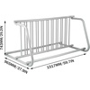 image:imageBestEquip 10 Holders Floor Bike Rack 59 Length AllSteel Grid Bike Rack 10Bike Capacity DualSide Storage Stand for Garages Streets Yards Bike Events59