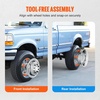 image:imagePolished 195 10 Lug Wheel Simulators Stainless Steel Bolt Kit Hubcap Kit Fit for 20052020 Ford F450F550 2WD Trunk Dually Wheel Cover Set16