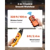 image:imageVEVOR 1100 lbs Electric Chain Hoist 20ft Lifting Height 120V 60Hz Single Phase Overhead Crane w 328ft Wireless amp 15ft Wired Remote Control Power Electric Hoist for Factories Warehouses Garages2in1 2200lbs 10ft