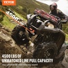 image:imageVEVOR 13500 lb Electric Truck Winch 12V DC 38 in x 80 ft Synthetic Rope Aluminum Fairlead Wireless amp Wired Remote Control 13500 lbs IP55 Waterproof Towing for Off Road Jeep SUV Boat4500 LBS