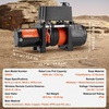 image:imageVEVOR 13500 lb Electric Truck Winch 12V DC 38 in x 80 ft Synthetic Rope Aluminum Fairlead Wireless amp Wired Remote Control 13500 lbs IP55 Waterproof Towing for Off Road Jeep SUV Boat6000 LBS