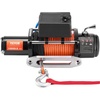 image:imageVEVOR 13500 lb Electric Truck Winch 12V DC 38 in x 80 ft Synthetic Rope Aluminum Fairlead Wireless amp Wired Remote Control 13500 lbs IP55 Waterproof Towing for Off Road Jeep SUV Boat10000 LBS