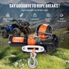 image:imageVEVOR 13500 lb Electric Truck Winch 12V DC 38 in x 80 ft Synthetic Rope Aluminum Fairlead Wireless amp Wired Remote Control 13500 lbs IP55 Waterproof Towing for Off Road Jeep SUV Boat4500 LBS