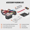 image:imageVEVOR 13500 lb Electric Truck Winch 12V DC 38 in x 80 ft Synthetic Rope Aluminum Fairlead Wireless amp Wired Remote Control 13500 lbs IP55 Waterproof Towing for Off Road Jeep SUV Boat4500 LBS