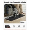 image:imageVEVOR 16 Rise Cuttable Threshold Ramp for Doorways 354 Wide Natural Rubber Wheelchair Ramp NonSlip Solid Rubber Ramp with DoubleSided Tape for DoorwaysDrivewaysBathroomSmooth Tile16 Rise