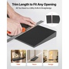 image:imageVEVOR 16 Rise Cuttable Threshold Ramp for Doorways 354 Wide Natural Rubber Wheelchair Ramp NonSlip Solid Rubber Ramp with DoubleSided Tape for DoorwaysDrivewaysBathroomSmooth Tile12 Rise