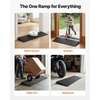 image:imageVEVOR 16 Rise Cuttable Threshold Ramp for Doorways 354 Wide Natural Rubber Wheelchair Ramp NonSlip Solid Rubber Ramp with DoubleSided Tape for DoorwaysDrivewaysBathroomSmooth Tile12 Rise