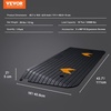 image:imageVEVOR 2 Rise Threshold Ramp Doorway Recycled Rubber Power Wheelchair Ramp 364 Feet Long 33069Lbs Load Capacity NonSlip Surface Rubber Solid Threshold Ramp for Wheelchair and ScooterBlack
