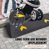 image:imageVEVOR 2 Rise Threshold Ramp Doorway Recycled Rubber Power Wheelchair Ramp 364 Feet Long 33069Lbs Load Capacity NonSlip Surface Rubber Solid Threshold Ramp for Wheelchair and ScooterBlack
