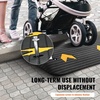 image:imageVEVOR 2 Rise Threshold Ramp Doorway Recycled Rubber Power Wheelchair Ramp 364 Feet Long 33069Lbs Load Capacity NonSlip Surface Rubber Solid Threshold Ramp for Wheelchair and ScooterBlack