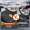 image:imageVEVOR 2 Rise Threshold Ramp Doorway Recycled Rubber Power Wheelchair Ramp 364 Feet Long 33069Lbs Load Capacity NonSlip Surface Rubber Solid Threshold Ramp for Wheelchair and ScooterBlack