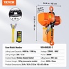 image:imageVEVOR 2 Ton Wireless Electric Chain Hoist 4400 LBS Capacity with 20 FT Lifting Height IP54 Protection Three Phase Overhead Crane with G100 Chain