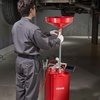 image:imageVEVOR 25 Gallon Waste Oil Drain Tank Air Operated Portable Oil Drainer with Adjustable Funnel Height Industrial Fluid Drain Tank with Wheels Fluid Fuel Transfer Drainage for Auto Repair Shops Red201 x 201 x 661 in