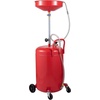 image:imageVEVOR 25 Gallon Waste Oil Drain Tank Air Operated Portable Oil Drainer with Adjustable Funnel Height Industrial Fluid Drain Tank with Wheels Fluid Fuel Transfer Drainage for Auto Repair Shops Red157 x 152x 65 in