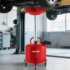 image:imageVEVOR 25 Gallon Waste Oil Drain Tank Air Operated Portable Oil Drainer with Adjustable Funnel Height Industrial Fluid Drain Tank with Wheels Fluid Fuel Transfer Drainage for Auto Repair Shops Red8 Gallon