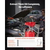 image:imageVEVOR 25 Gallon Waste Oil Drain Tank Air Operated Portable Oil Drainer with Adjustable Funnel Height Industrial Fluid Drain Tank with Wheels Fluid Fuel Transfer Drainage for Auto Repair Shops Red201 x 201 x 661 in