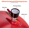 image:imageVEVOR 25 Gallon Waste Oil Drain Tank Air Operated Portable Oil Drainer with Adjustable Funnel Height Industrial Fluid Drain Tank with Wheels Fluid Fuel Transfer Drainage for Auto Repair Shops Red157 x 152x 65 in