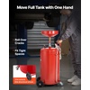 image:imageVEVOR 25 Gallon Waste Oil Drain Tank Air Operated Portable Oil Drainer with Adjustable Funnel Height Industrial Fluid Drain Tank with Wheels Fluid Fuel Transfer Drainage for Auto Repair Shops Red209 x 171 x 681 in