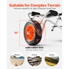 image:imageVEVOR 250 lbs Kayak Cart Foldable Kayak Trolley with 10inch Solid Rubber Tires amp 1 Ratchet Strap Paddle Board Trolley for Carrying Kayaks Canoes Paddleboards Float Mats Jon Boats276 x 157 x 157 in  700 x 400 x 400 mm