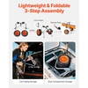 image:imageVEVOR 250 lbs Kayak Cart Foldable Kayak Trolley with 10inch Solid Rubber Tires amp 1 Ratchet Strap Paddle Board Trolley for Carrying Kayaks Canoes Paddleboards Float Mats Jon Boats276 x 157 x 157 in  700 x 400 x 400 mm