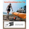 image:imageVEVOR 250 lbs Kayak Cart Foldable Kayak Trolley with 10inch Solid Rubber Tires amp 1 Ratchet Strap Paddle Board Trolley for Carrying Kayaks Canoes Paddleboards Float Mats Jon Boats276 x 157 x 157 in  700 x 400 x 400 mm