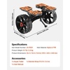 image:imageVEVOR 300 lbs Kayak Cart Foldable Kayak Trolley with 10inch Solid Rubber Tires amp 1 Ratchet Strap Paddle Board Trolley for Carrying Kayaks Canoes Paddleboards Float Mats Jon BoatsBlack