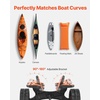 image:imageVEVOR 300 lbs Kayak Cart Foldable Kayak Trolley with 10inch Solid Rubber Tires amp 1 Ratchet Strap Paddle Board Trolley for Carrying Kayaks Canoes Paddleboards Float Mats Jon BoatsBlack