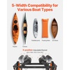 image:imageVEVOR 300lbs Kayak Cart AllTerrain Super Duty Trolley Cart Canoe Cart Dolly with 15inch NoFlat Solid Rubber Tires and Kickstand Quickly Assembles amp Disassembles for Kayaks Canoes Paddleboards