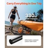 image:imageVEVOR 300lbs Kayak Cart AllTerrain Super Duty Trolley Cart Canoe Cart Dolly with 15inch NoFlat Solid Rubber Tires and Kickstand Quickly Assembles amp Disassembles for Kayaks Canoes Paddleboards